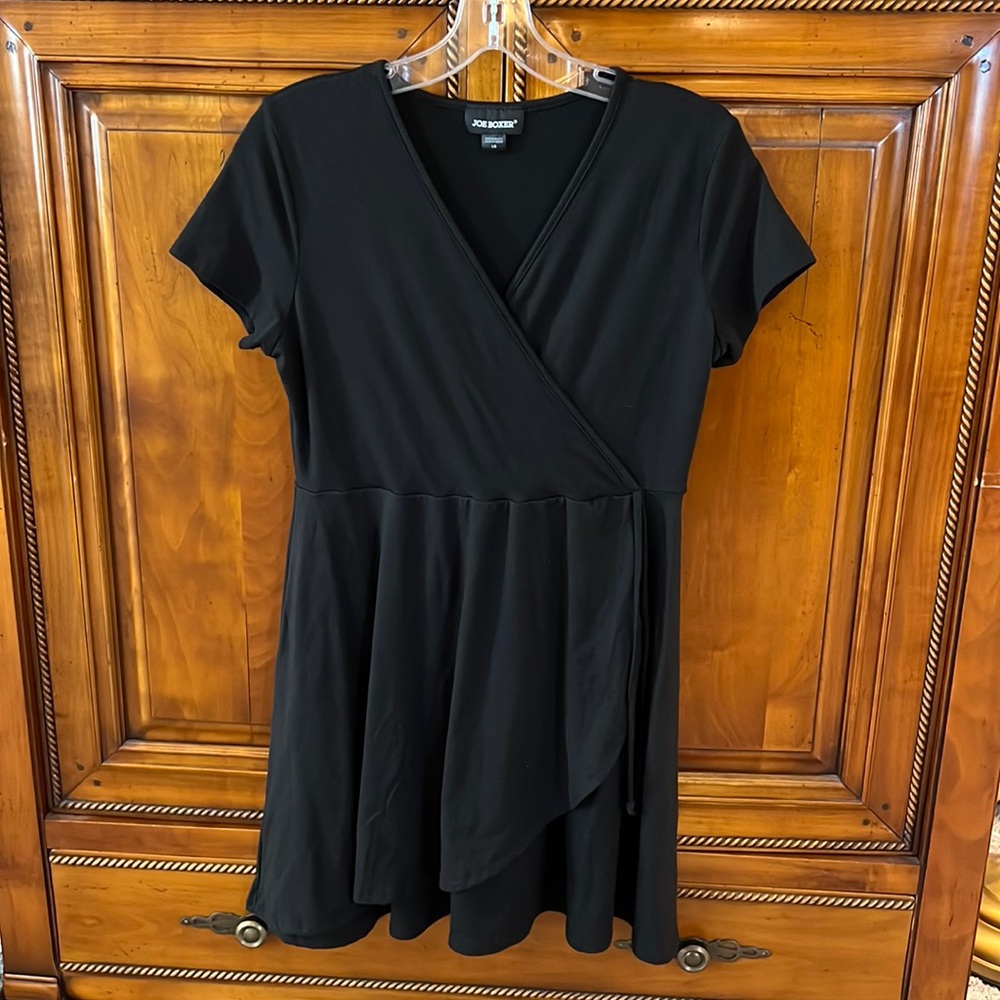 Joe Boxer black mini dress/tunic size Large